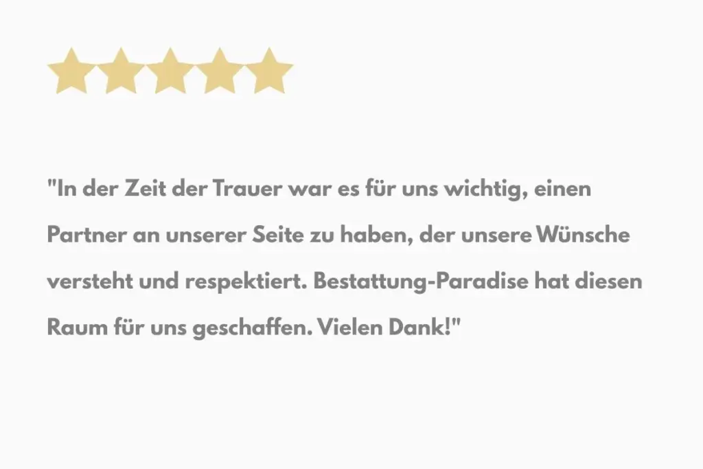 Bestattung Mettmann Bewertung 1